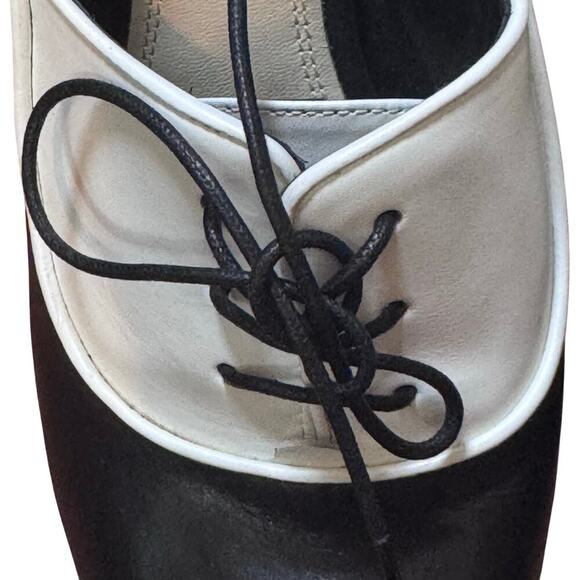 NEW Ralph Lauren Collection Purple Label Katia Leather Lace Up Oxford Heels 38.5 - Picture 6 of 11